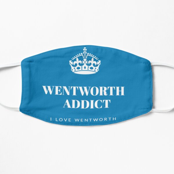 Wentworth blue face mask Flat Mask