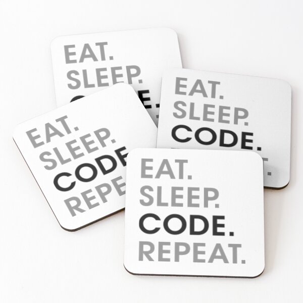 Item preview, Eat Sleep Code Repeat designed and sold by styled01.