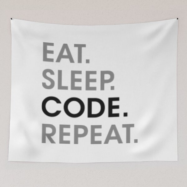 Item preview, Eat Sleep Code Repeat designed and sold by styled01.