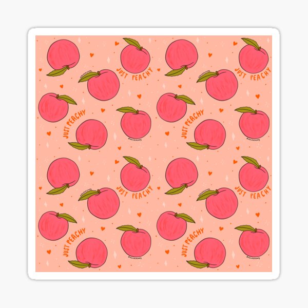 Item preview, Peach Print designed and sold by doodlebymeg.