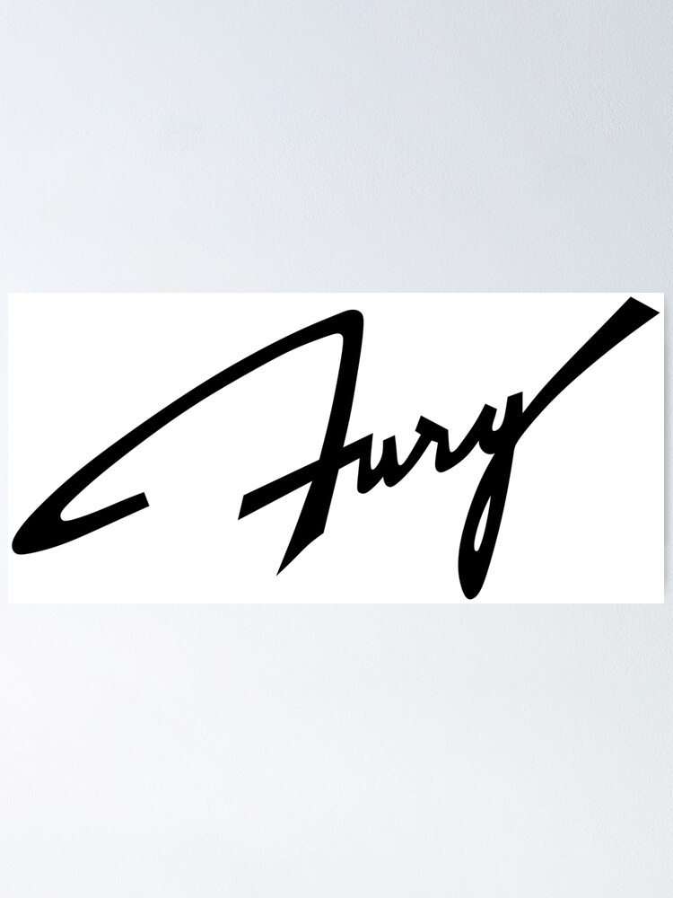 "Fury Script" Poster for Sale by ItsMeRuva Redbubble