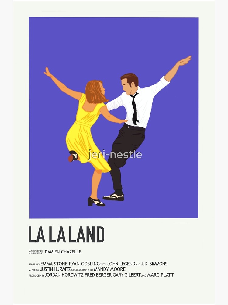 "la la land minimalist movie poster" Poster for Sale by jeri-nestle