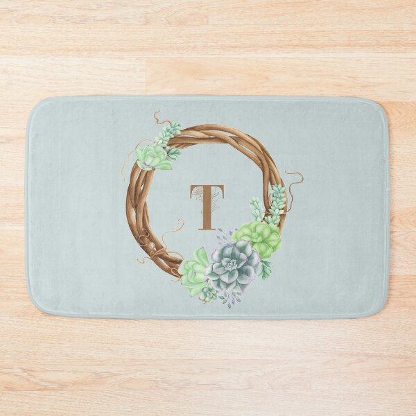 Item preview, Succulents Woodland Monogram - T designed and sold by MysticMagpie.