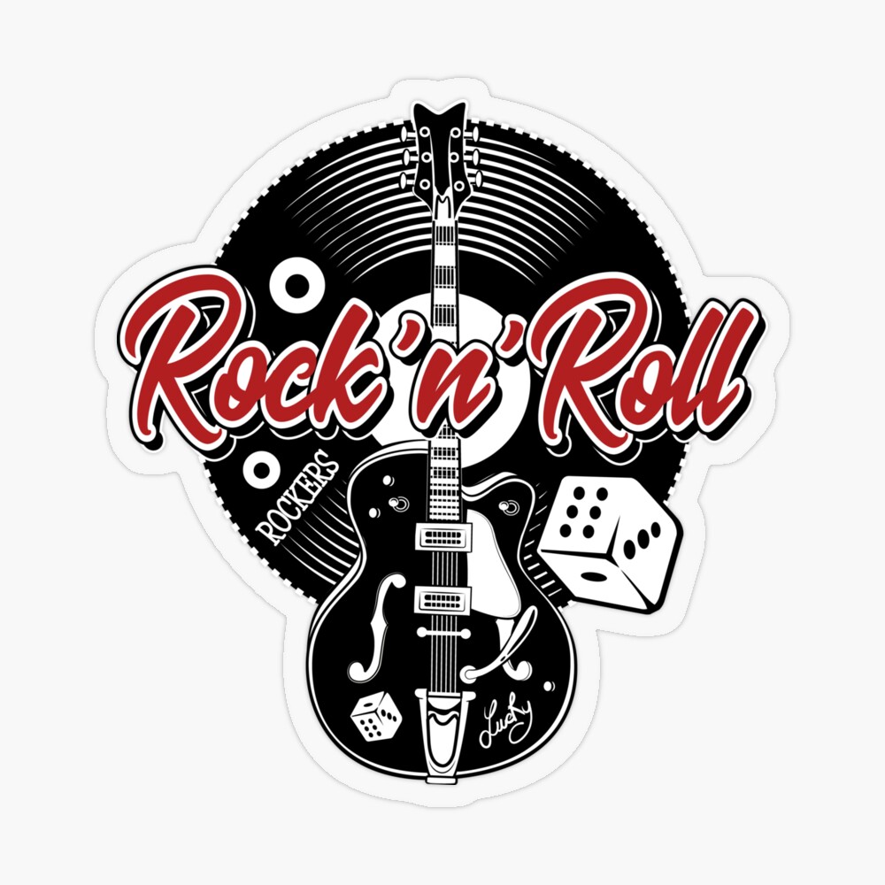 Rock N Roll Poster Vintage. Logotipo De Guitarra Rock And Roll Em Estilo  Retro. Ilustração Vetorial. Royalty Free SVG, Cliparts, Vetores, e  Ilustrações Stock. Image 45761602