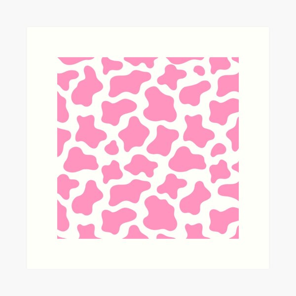 pink shadow cow print | Art Board Print