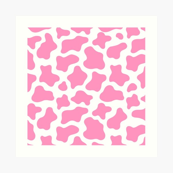 Pink Cow Print | Art Board Print