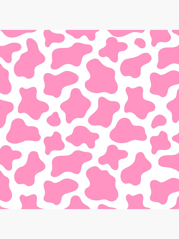 "Pink cow print design" Sticker for Sale by hanameda | Redbubble