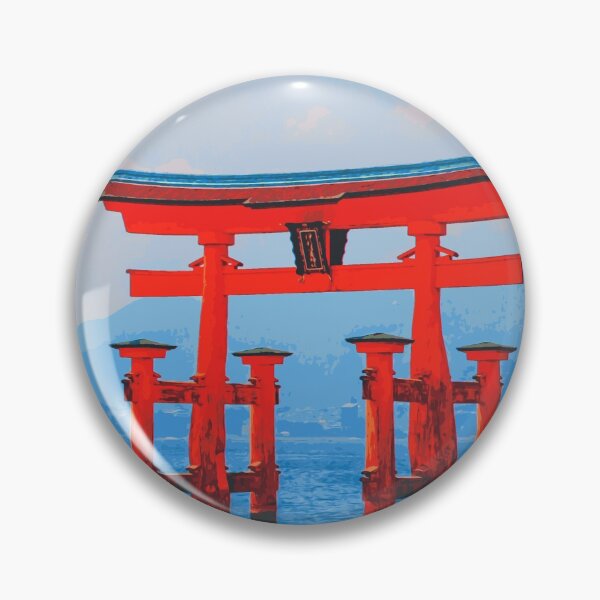 Item preview, Floating Torii Gate - Miyajima Shrine - Japanese Art designed and sold by tsubadesigns.