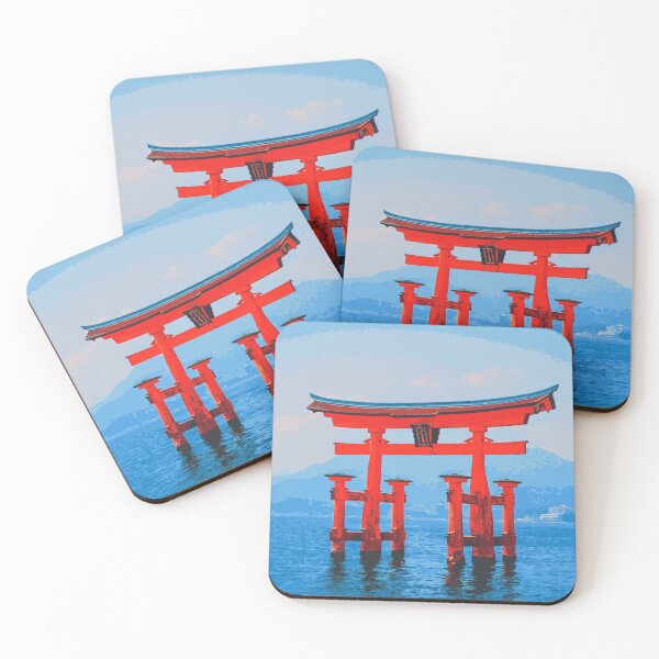 Item preview, Floating Torii Gate - Miyajima Shrine - Japanese Art designed and sold by tsubadesigns.