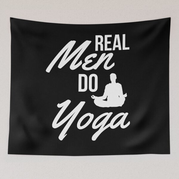 Item preview, Real Men Do Yoga  designed and sold by Sutra-Lotus-Co.