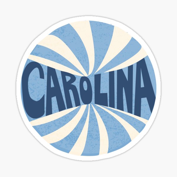 Carolina Retro Stripe Sticker