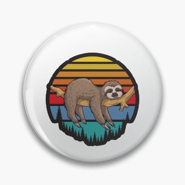 Item preview, sleeping sloth funny illustration  designed and sold by Amineharoni.