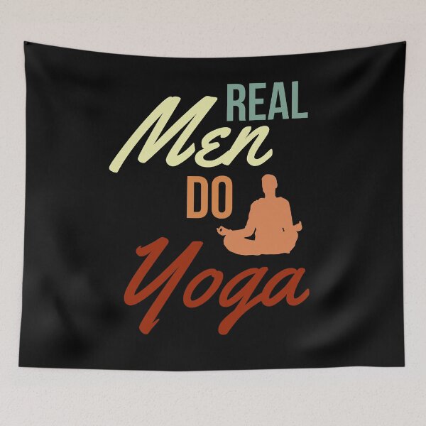 Item preview, Real Men Do Yoga  designed and sold by Sutra-Lotus-Co.