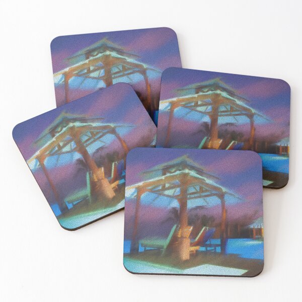 Item preview, Faraway - Tropical Nightscape designed and sold by Rocky Mountain Artistry.