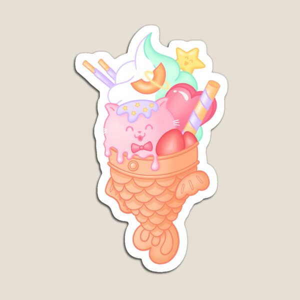 Item preview, Taiyaki Ice Cream designed and sold by natgreenart.