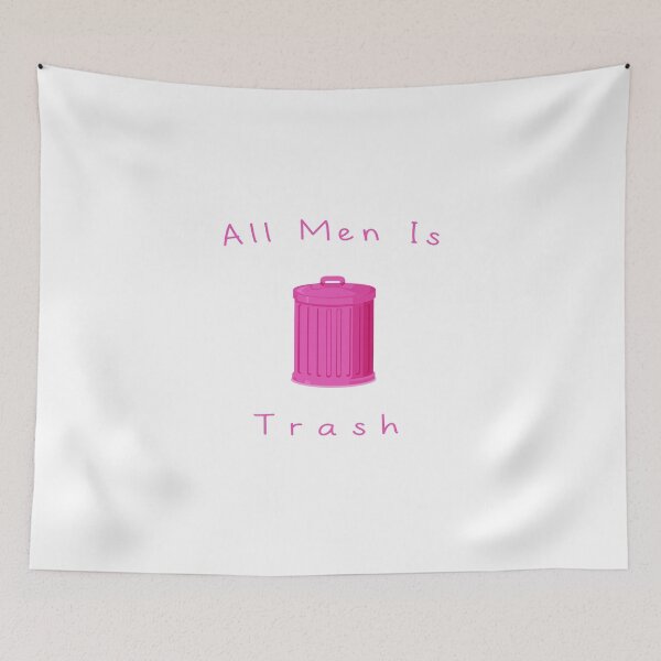 Item preview, All Men Is Trash Funny Gift For Men Graphic - funny gift idea for boyfriend, funny gift idea for girlfriend, gift idea for summer designed and sold by MJLdesigns.