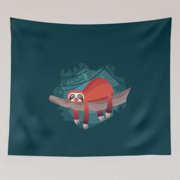 Item preview, sleeping Sloth funny illustration  designed and sold by Amineharoni.