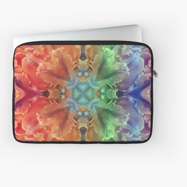 Gay Pride Floral Pattern Laptop Sleeve