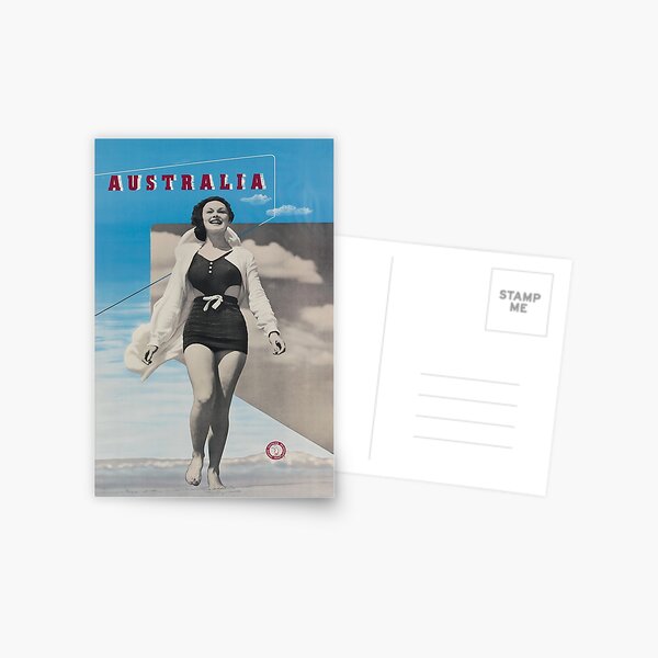 Item preview, Australia vintage travel poster designed and sold by stickart-marek.