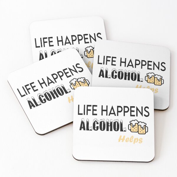 Item preview, Life happens alcohol helps designed and sold by Art Wear Nation.