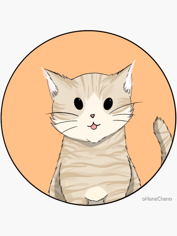 "uwu cat" Sticker for Sale by oHanaChano | Redbubble