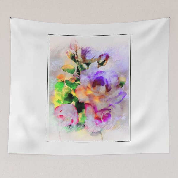 Item preview, rainbow roses designed and sold by Red Witch Art.