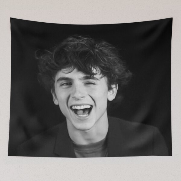 Item preview, timothee chalamet laughing designed and sold by nochillaly.
