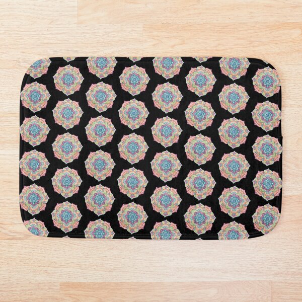 Item preview, Floral Mandala on Black Background designed and sold by mikaylawright.