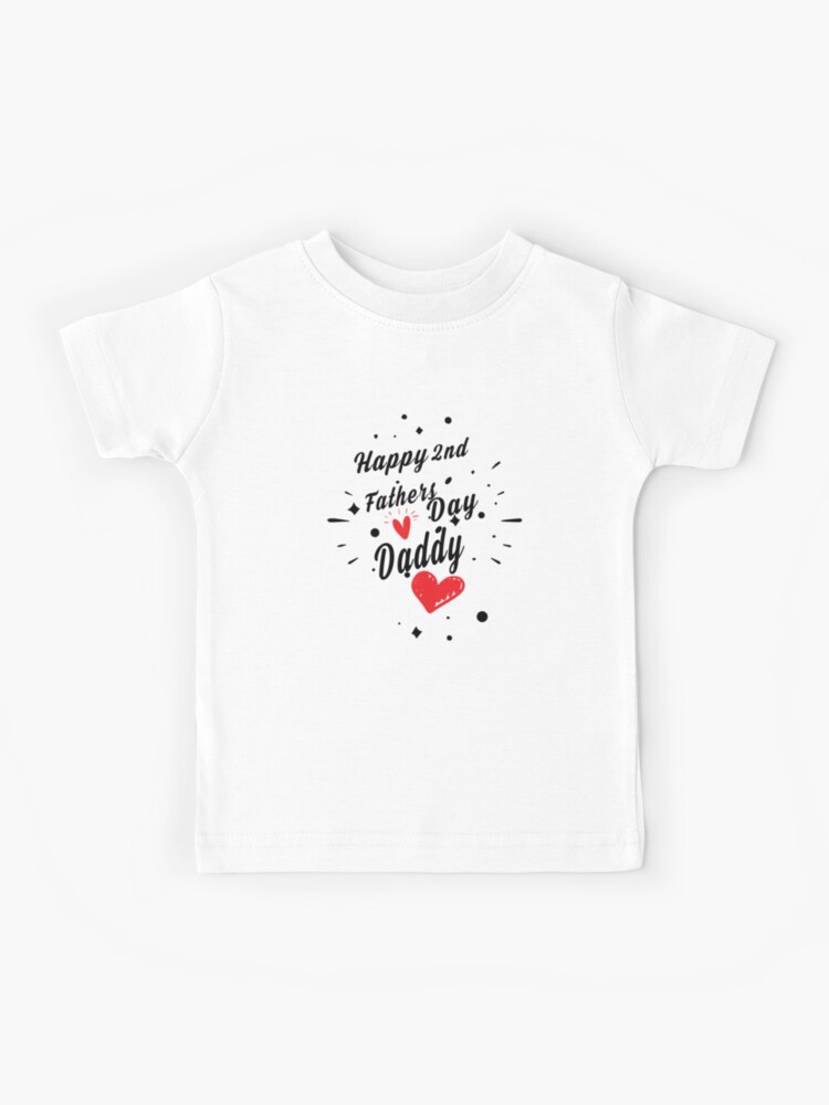 Camiseta Para Ninos Nuestro Primer Dia Del Padre Segundo Dia Del Padre Conjunto A Juego Para Papa Y Bebe Body Infantil Y Camiseta Para Hombre De Rachidkita Redbubble