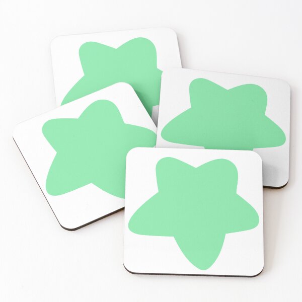 Item preview, Mint Green Star Patterns designed and sold by flying-flamingo.