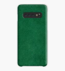 Green leather Hülle & Klebefolie für Samsung Galaxy