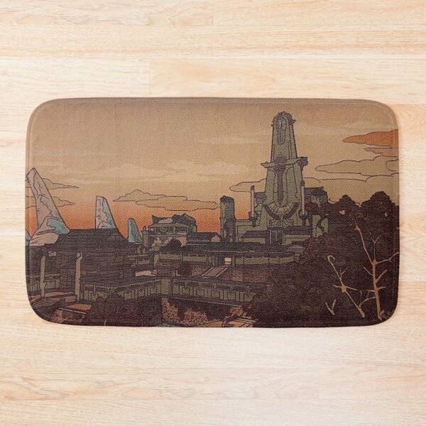 Item preview, xenoblade 2 torna woodblock print 4- capitol designed and sold by starfallblade.