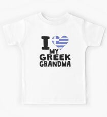 I Heart My Greek Grandma Kids Tee