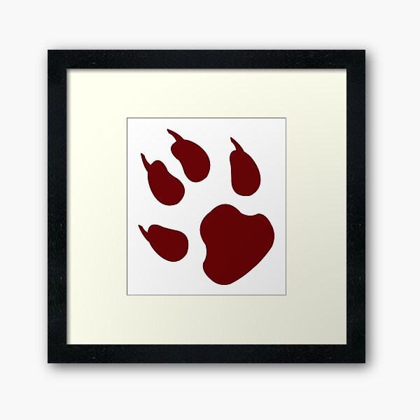 T-shirt dog imprint Framed Art Print