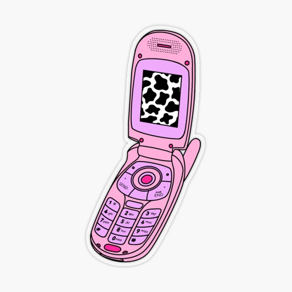 Y2K FLIP PHONE Sticker for Sale by MIRRORBALL SHOP