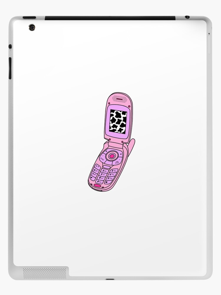 Y2k pink flip phone design iPad Case & Skin for Sale by hanameda