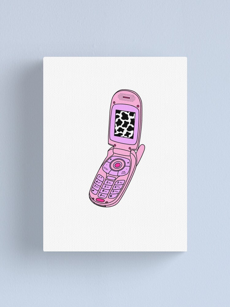Premium Vector  Y2k flip phone, pink cute phone, 2000s aesthetic