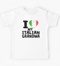 I Heart My Italian Grandma Kids Tee