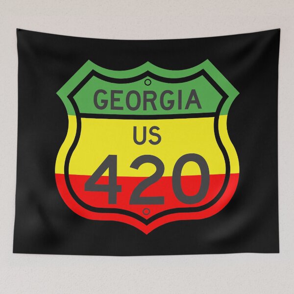 Item preview, Georgia Highway 420 in Rasta Colours designed and sold by Kiwidom.