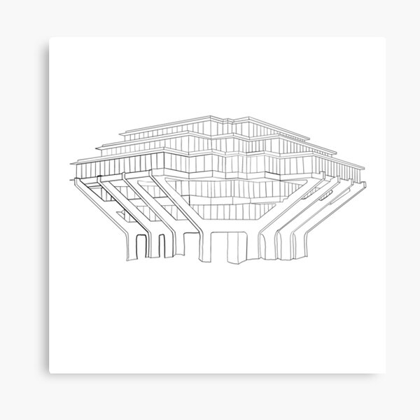 Item preview, Geisel library outline designed and sold by emk817.
