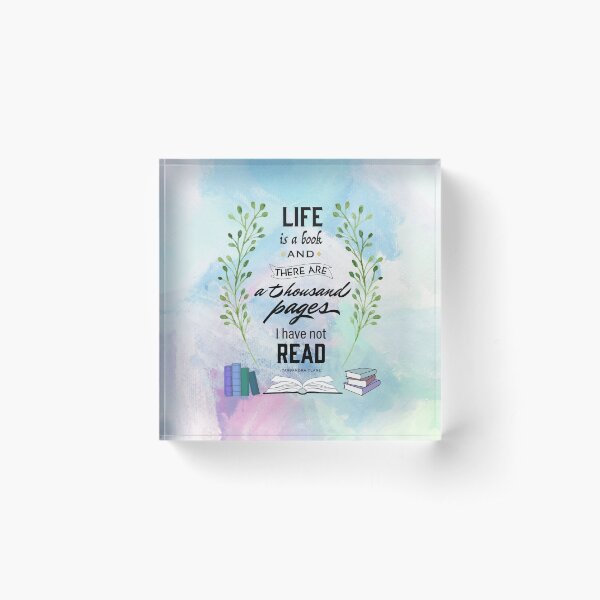 Life is a book - Shadowhunters Acrylic Block