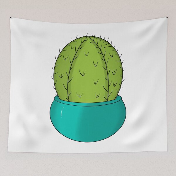 Item preview, Teal Potted Cactus designed and sold by AloeThere.