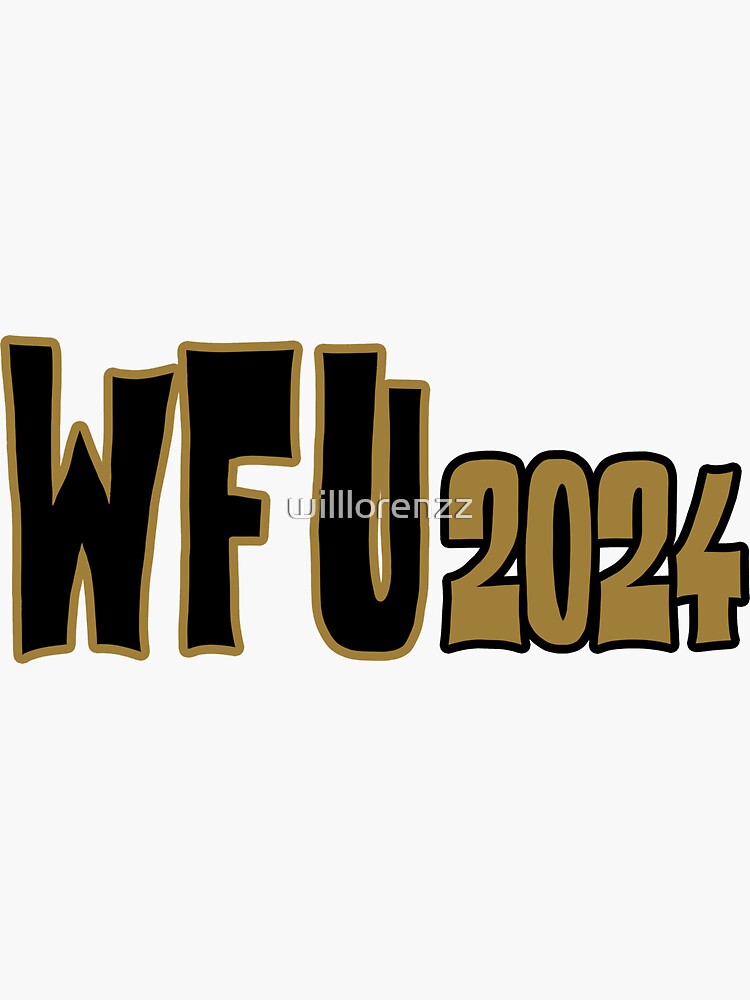 "Wake Forest 2024" Sticker for Sale by willlorenzz Redbubble