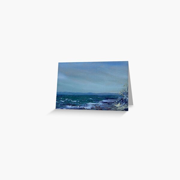 detail "A Summer Day" oil painting MAYNE ISLAND Greeting Card
