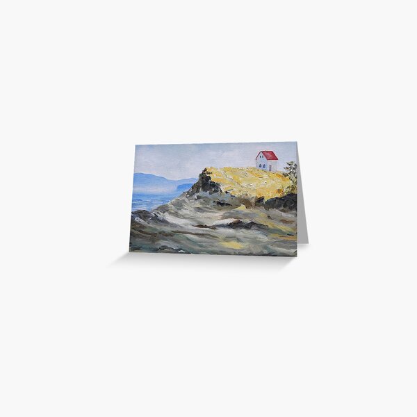 Item preview, detail "Alone By The Sea" oil painting SATURNA ISLAND  designed and sold by Terrill Welch.