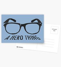 A super hero needs a disguise! Postcards