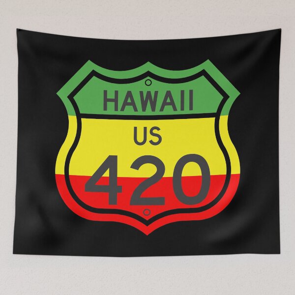 Item preview, Hawaii Highway 420 in Rasta Colours designed and sold by Kiwidom.
