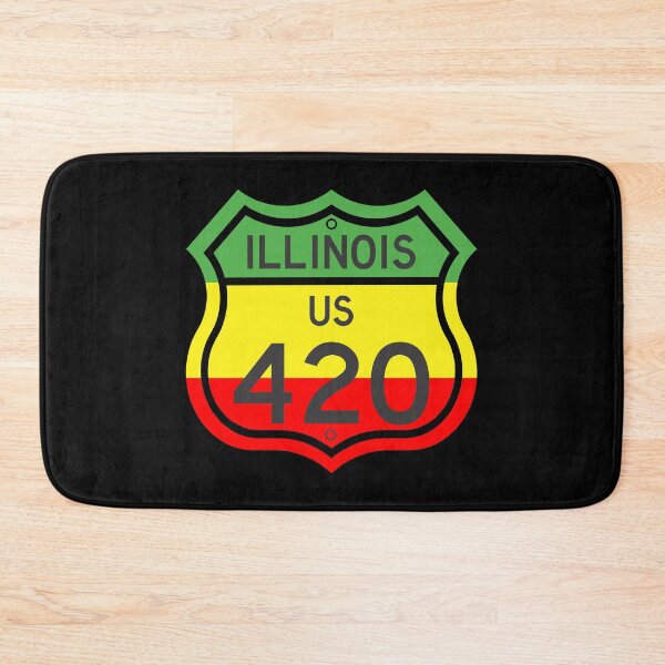 Item preview, Illinois Highway 420 in Rasta Colours designed and sold by Kiwidom.