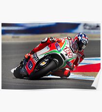 Nicky Hayden at laguna seca 2012 Poster