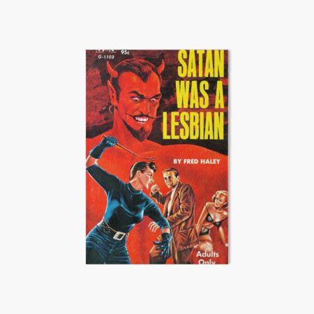 Vintage pulp book  artwork The Bitch Poster reproduction.